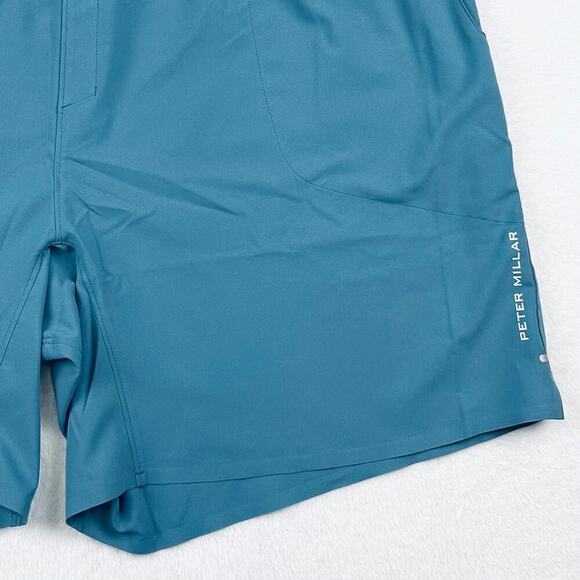 Peter Millar Crown Sport Active Men's 2XL Rainfall Blue Swift Performance Shorts - Picture 5 of 13